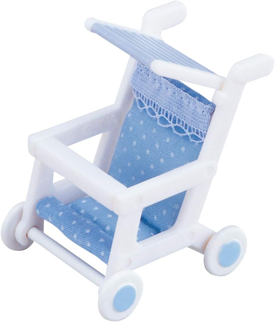 Sylvanian Families Baby and Child Single Two Seater Pram Stroller Doll House Accessories Miniature Toys