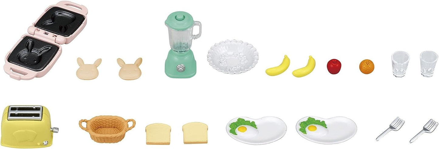 Sylvanian Families Lunch Pancake Breakfast Cooking Food Furniture Doll House Accessories Toy