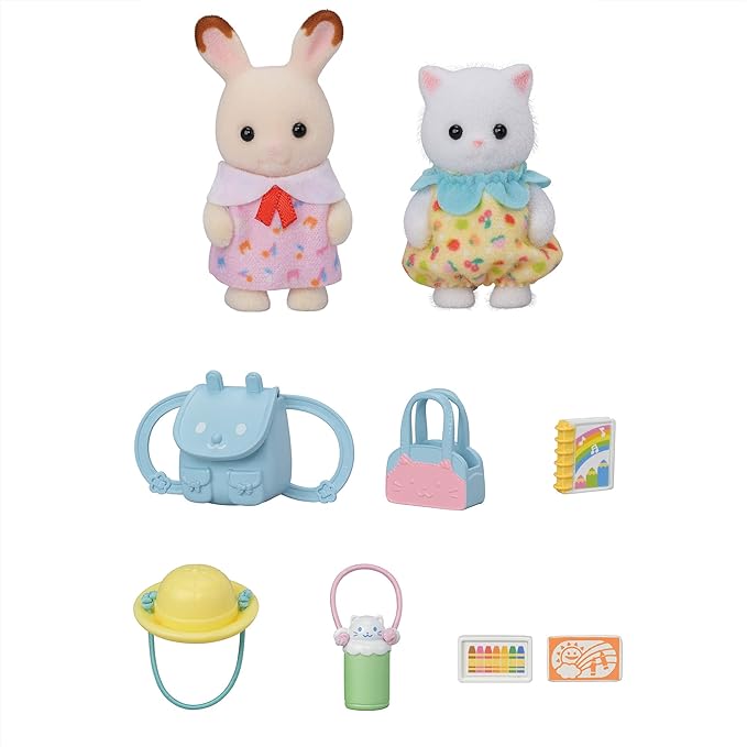 Sylvanian Families Friendship Baby Set Cat Rabbit Panda Mouse Squirrel Fox Sheep Calico Critters Kindergarten Nursery Doll Accessories