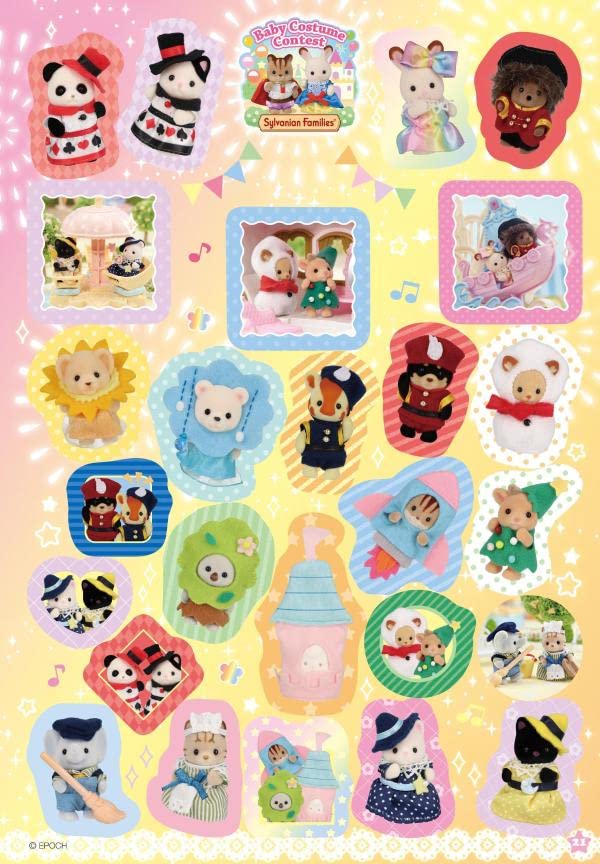 Sylvanian Families Whole Baby Sticker Book Calico Critters Stickers Cat Doll House Accessories