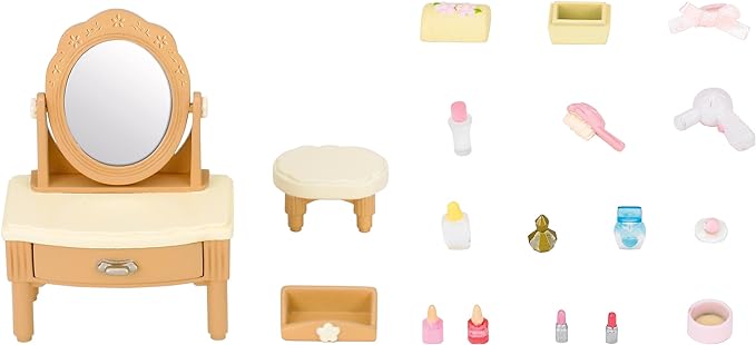 Sylvanian Families Bunk Single Semi Double Bed Study Desk Dressing Table Piano Bedroom Furniture Doll House Accessories Miniature Toys