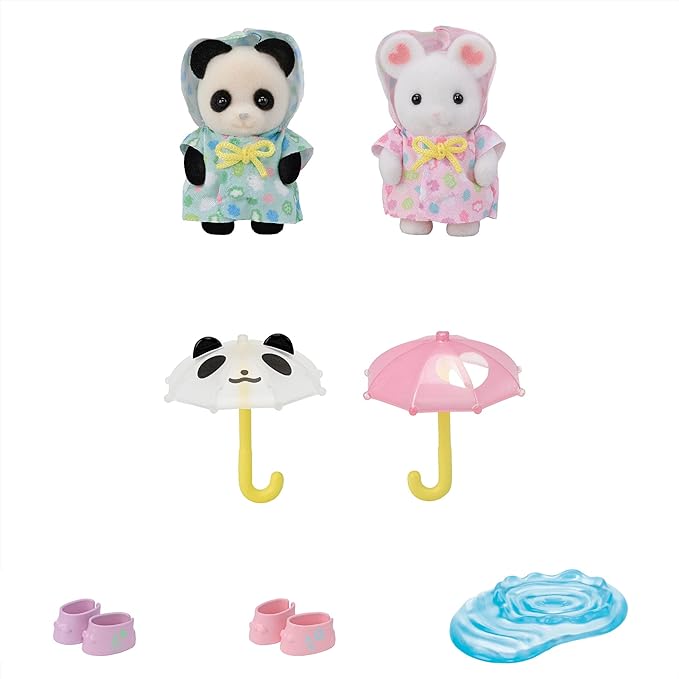Sylvanian Families Friendship Baby Set Cat Rabbit Panda Mouse Squirrel Fox Sheep Calico Critters Kindergarten Nursery Doll Accessories