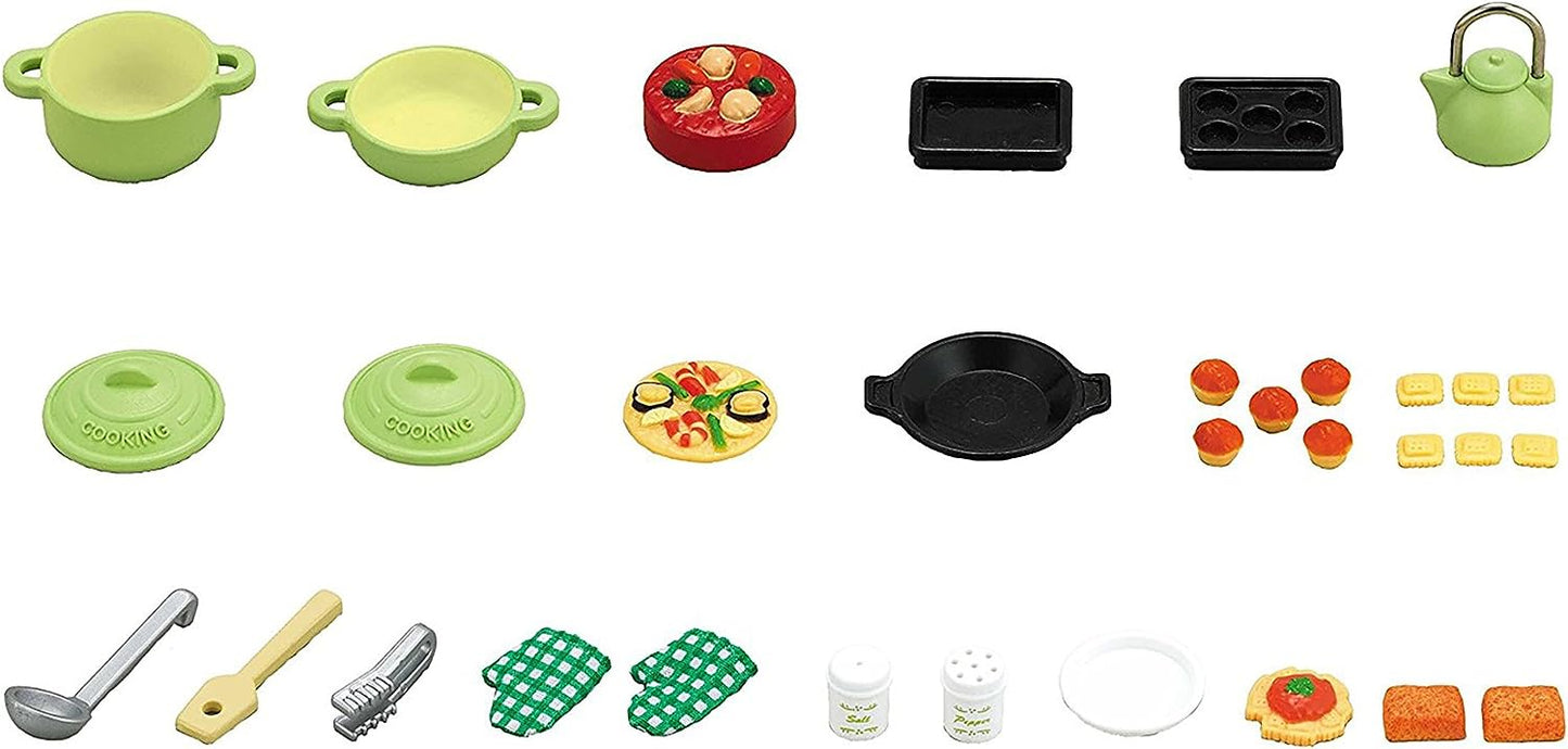 Sylvanian Families Lunch Pancake Breakfast Cooking Food Furniture Doll House Accessories Toy
