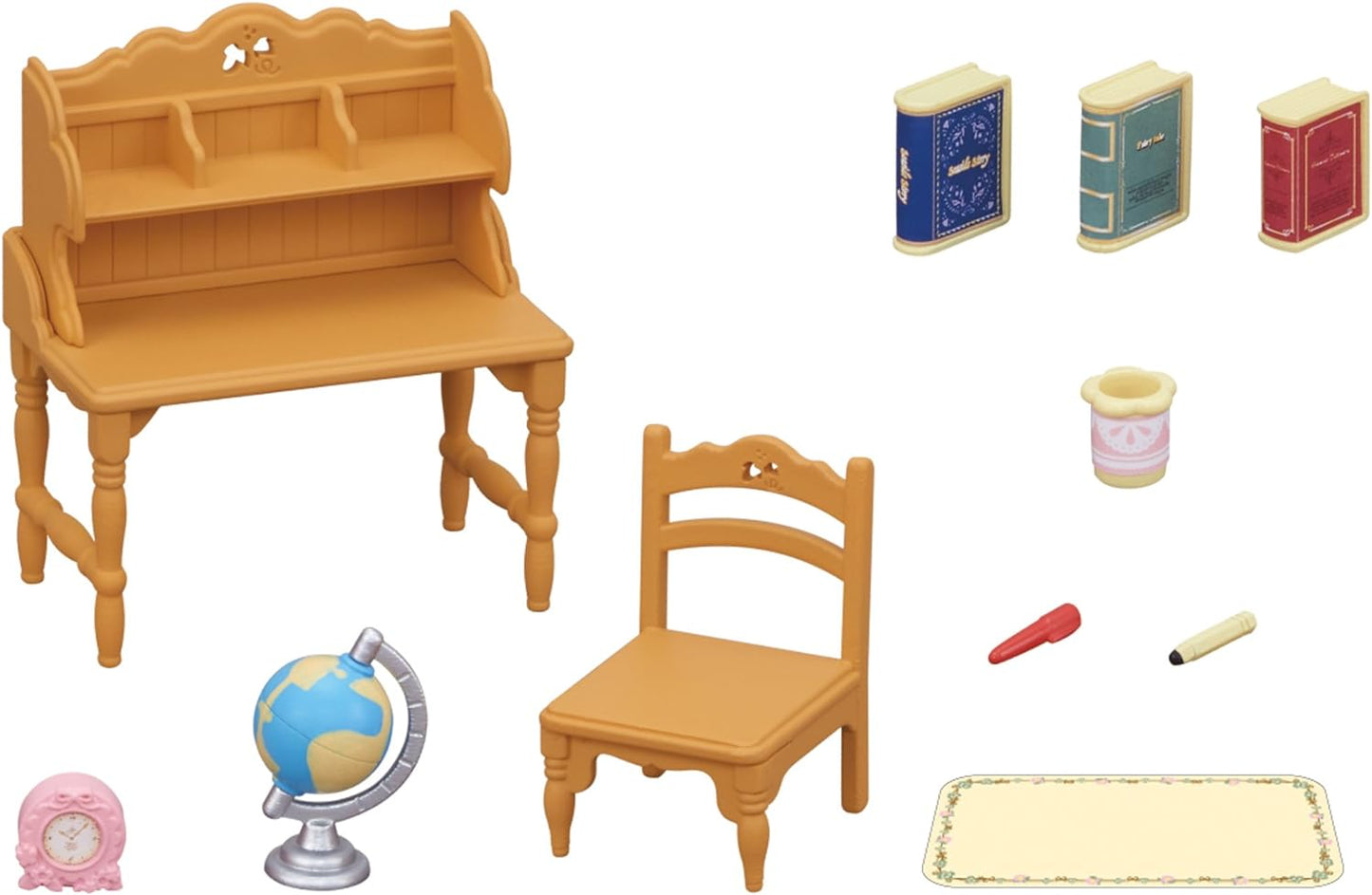 Sylvanian Families Bunk Single Semi Double Bed Study Desk Dressing Table Piano Bedroom Furniture Doll House Accessories Miniature Toys