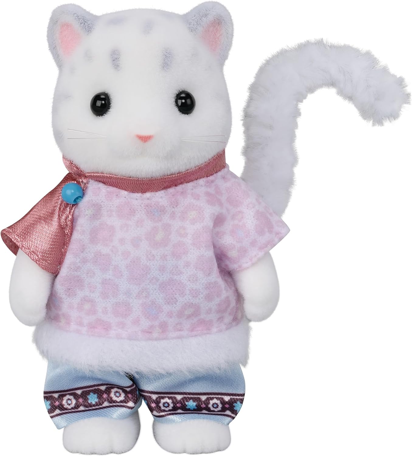 Sylvanian Families 2024 Snow Leopard Family FS-55 Doll House Accessories Miniature Toys
