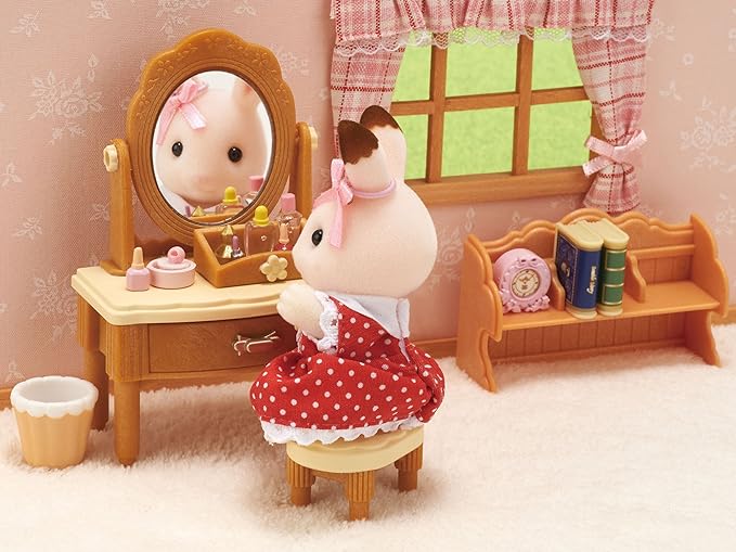 Sylvanian Families Bunk Single Semi Double Bed Study Desk Dressing Table Piano Bedroom Furniture Doll House Accessories Miniature Toys