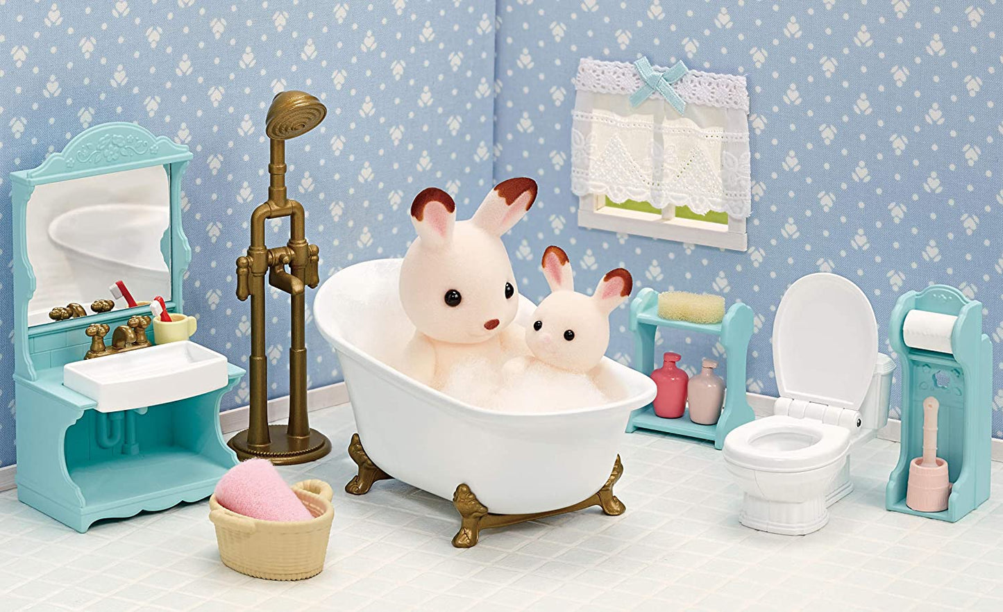 Sylvanian Families Furniture Room Set Kitchen Dining Living Bathroom Bedroom Nursery Baby Doll House Accessories