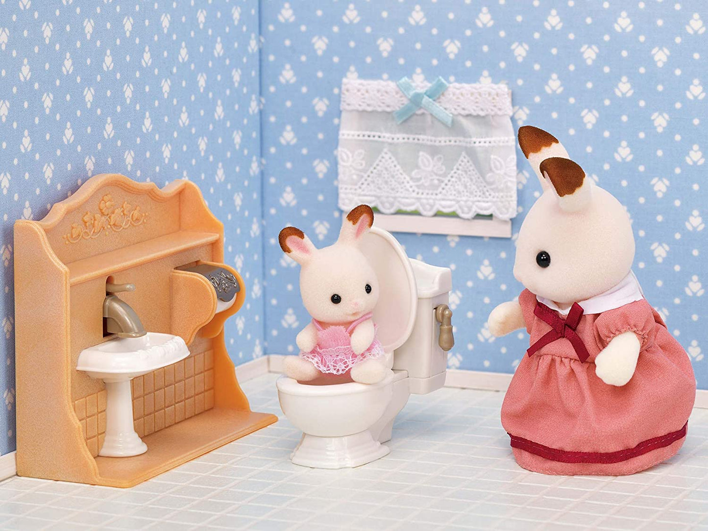 Sylvanian Families My First Furniture Starter Set Kitchen Bathroom Rabbit Doll House Accessories Miniature Toys