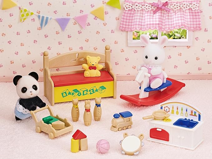 Sylvanian Families Full Toy Box Set Baby Snow White Rabbit Panda Doll House Furniture Accessories Miniature Toys