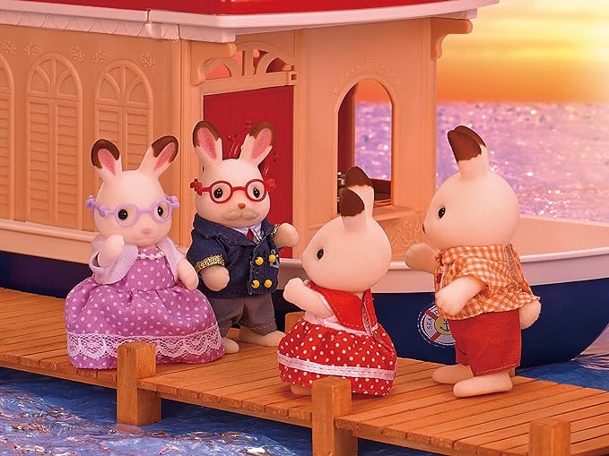 Sylvanian Families Doll Chocolate Rabbit Grandparents Doll House Accessories Miniature Toy