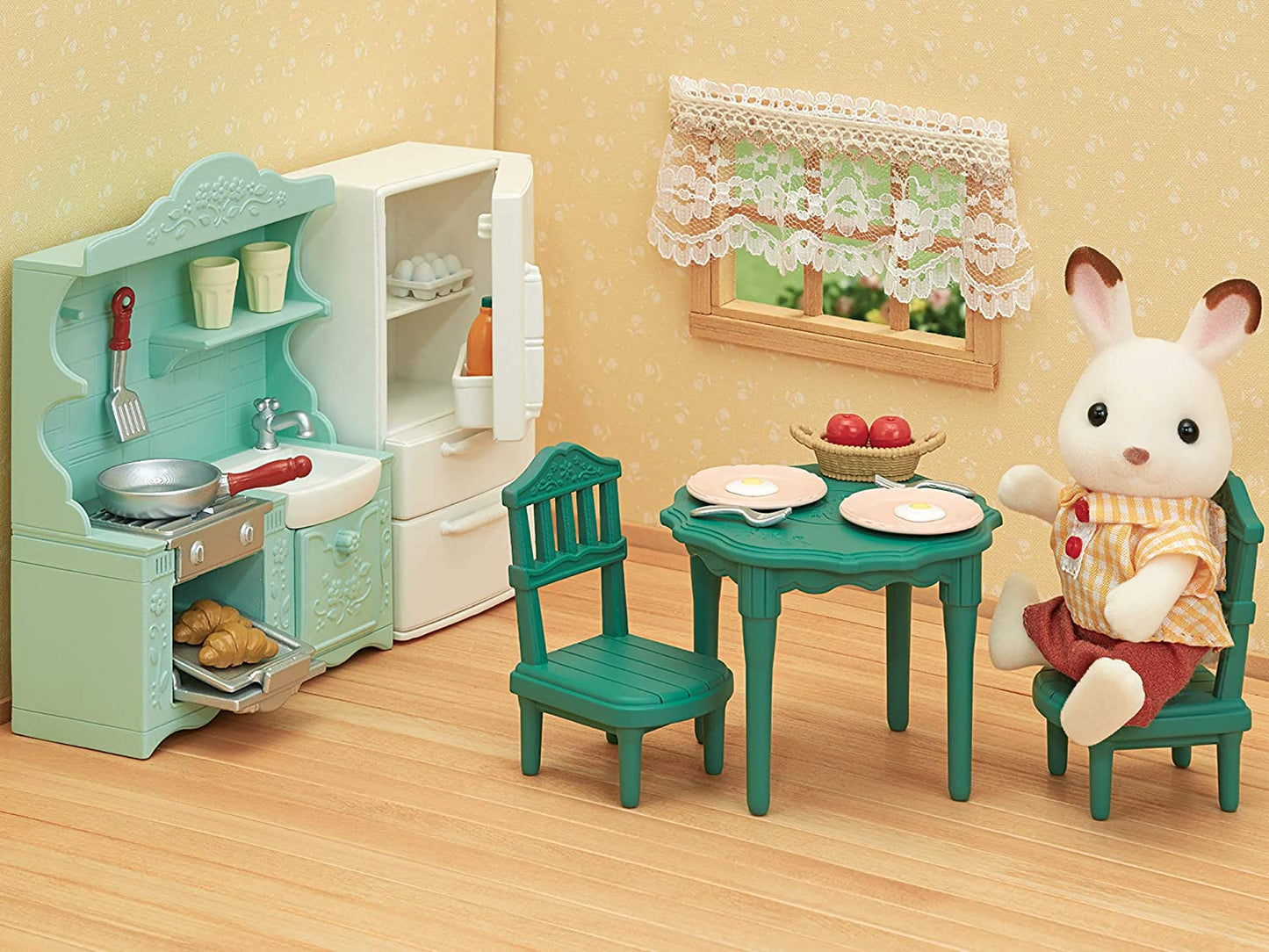 Sylvanian Families Furniture Room Set Kitchen Dining Living Bathroom Bedroom Nursery Baby Doll House Accessories