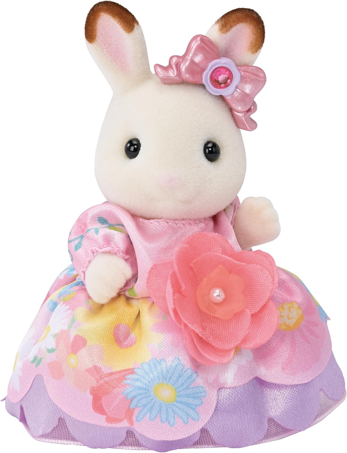 Sylvanian Families 2024 Flower Princess Set Rabbit Cat Deer Husky Baby Doll House Accessories Miniature Toys
