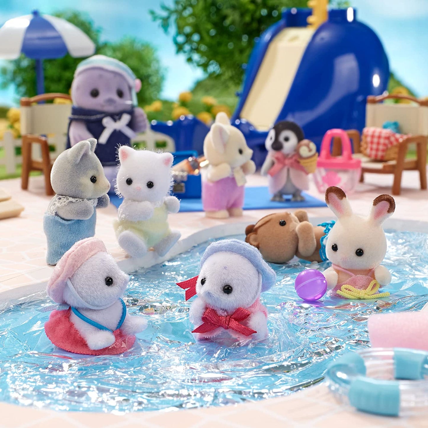Sylvanian Families Seal Family Baby Doll House Accessories Miniature Toys