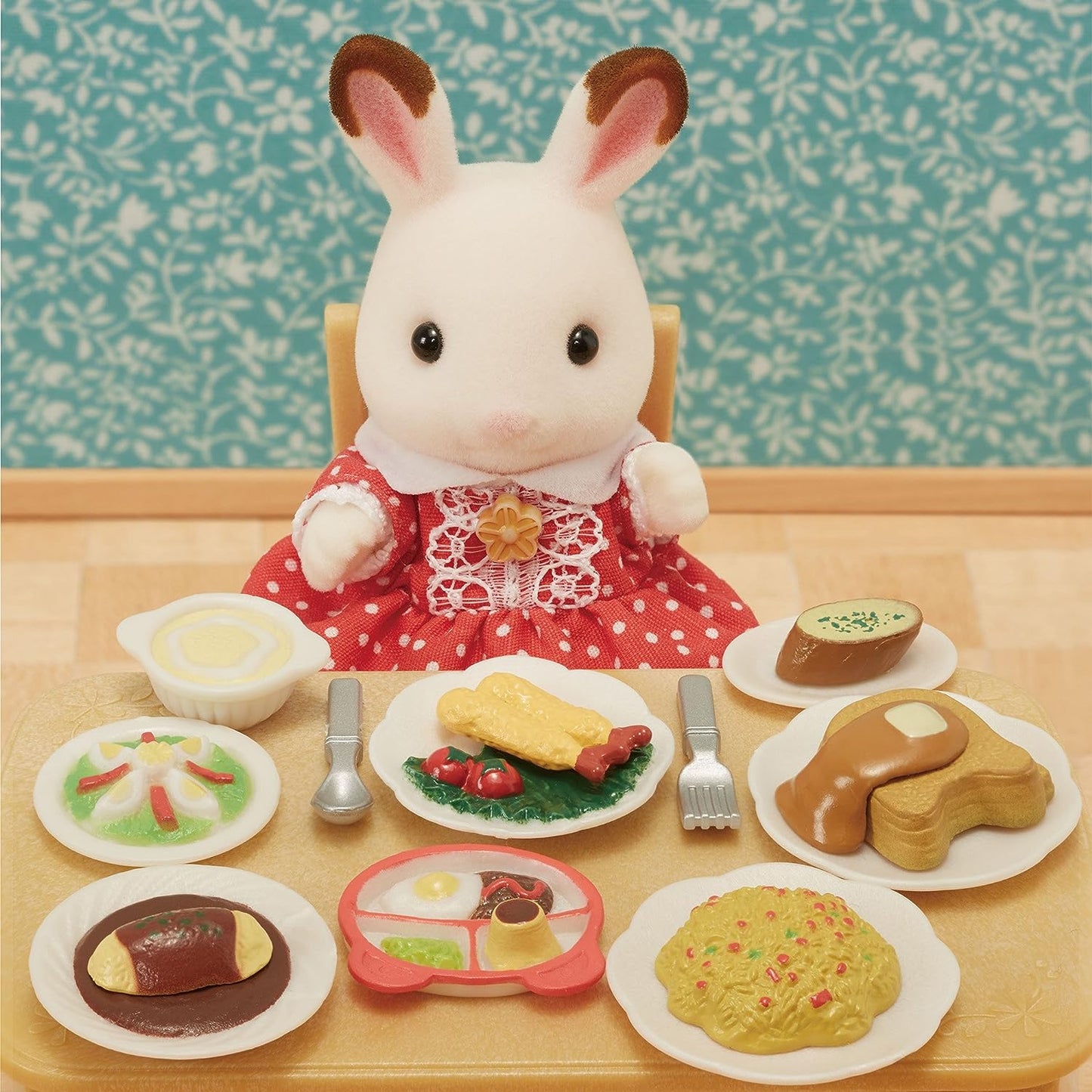 Sylvanian Families Lunch Pancake Breakfast Cooking Food Furniture Doll House Accessories Toy