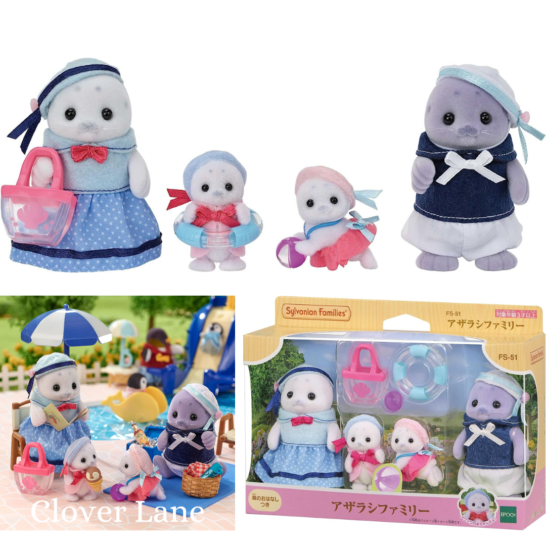 Sylvanian Families Seal Family Baby Doll House Accessories Miniature Toys