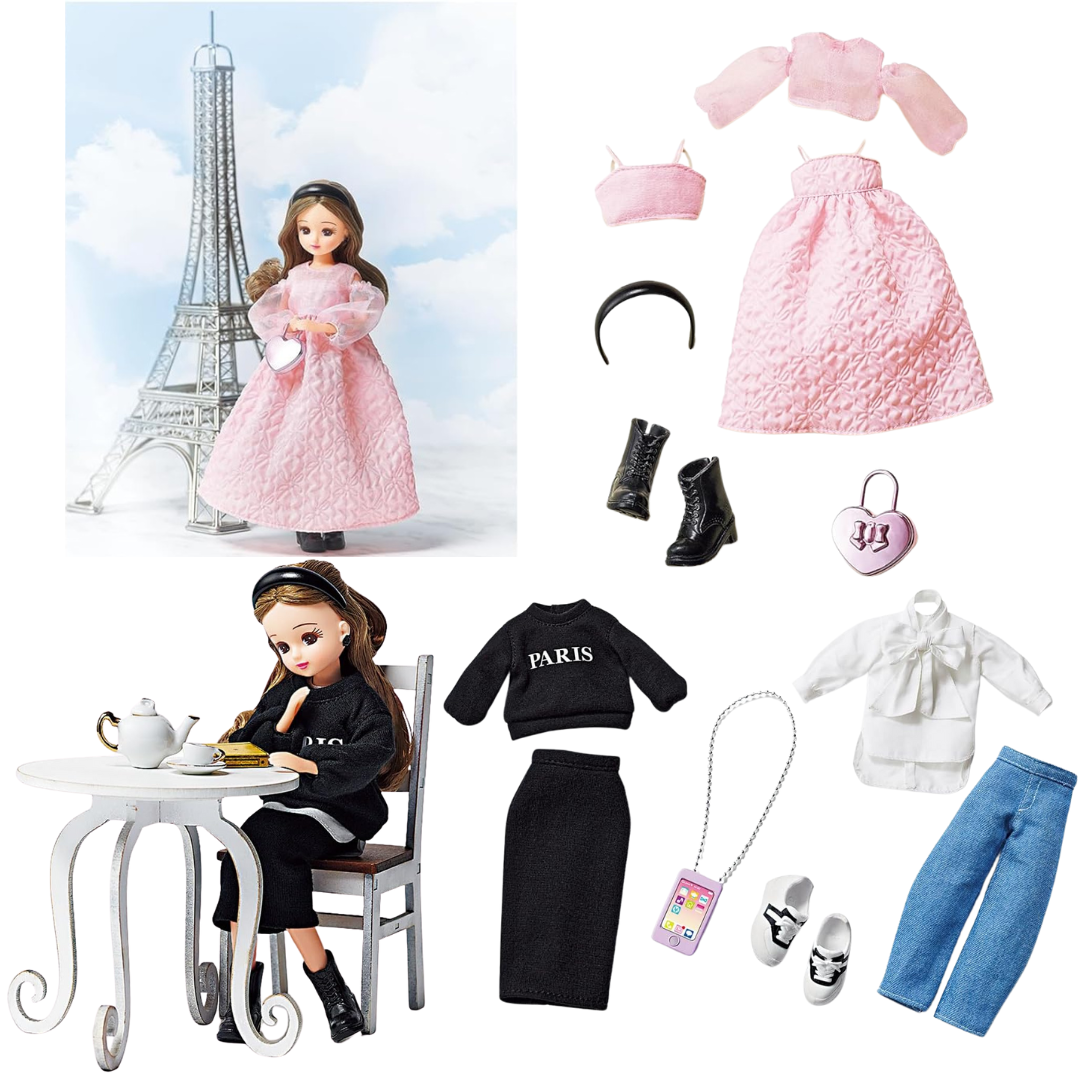 Takara Tomy Licca-chan Doll LD-16 VERY Collaboration Coordinating Dress Up Play Toy