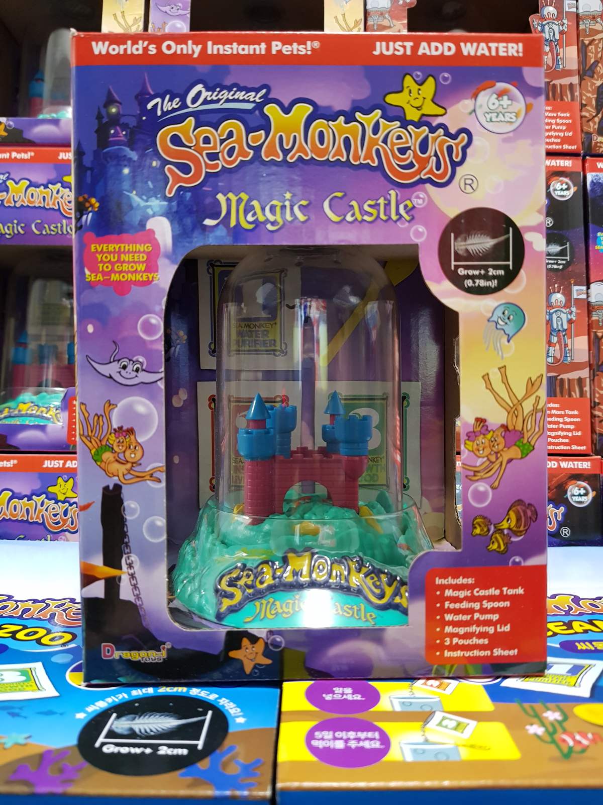 Original Sea Monkeys Ocean Zoo On Mars Magic Castle Instant LIfe Eggs Aquarium Kit Pet Toy