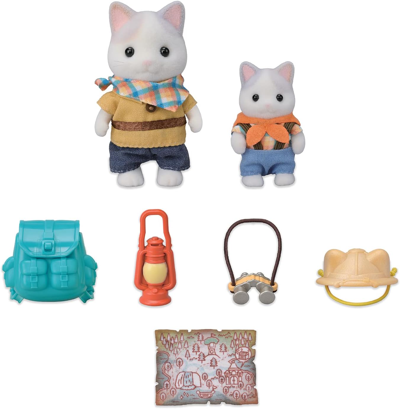 Sylvanian Families Exploration Set Latte Latin Cat Brothers Doll House Accessories Miniature Toys