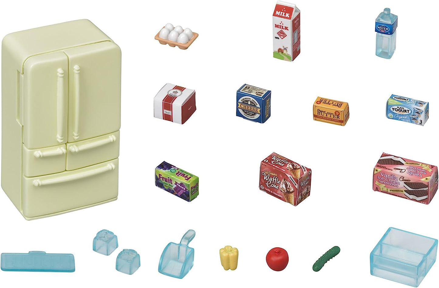 Sylvanian Families Furniture Kitchen Stove Cupboard Island Microwave Refrigerator Table Doll House Accessories