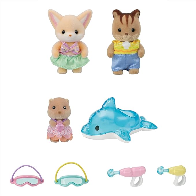 Sylvanian Families Friendship Baby Set Cat Rabbit Panda Mouse Squirrel Fox Sheep Calico Critters Kindergarten Nursery Doll Accessories