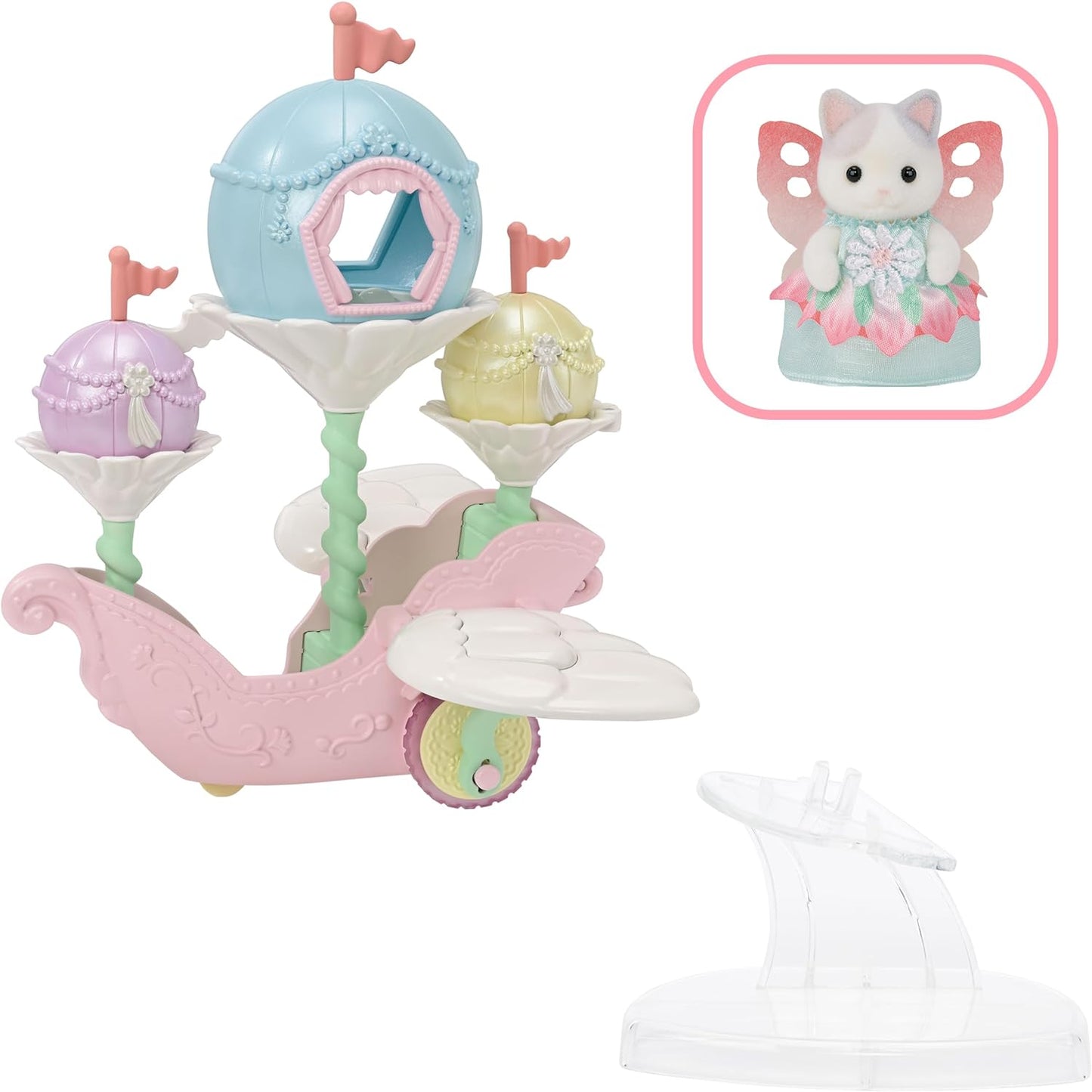 Sylvanian Families 2024 Yumeiro Airship in the Sky F-40 Moonlight Parade Set F-39 Amusement Park Latte Cat Baby Doll Toy