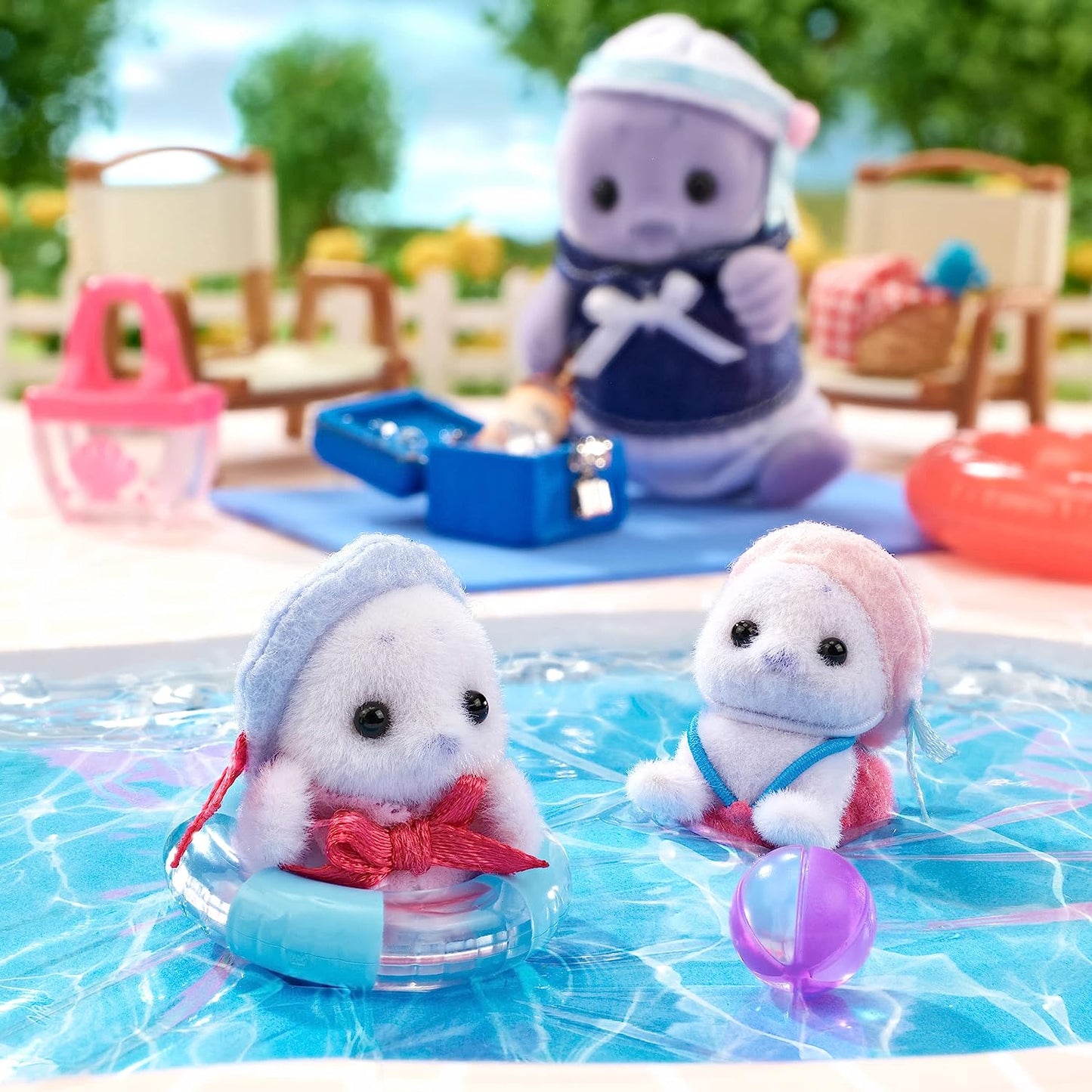 Sylvanian Families Seal Family Baby Doll House Accessories Miniature Toys