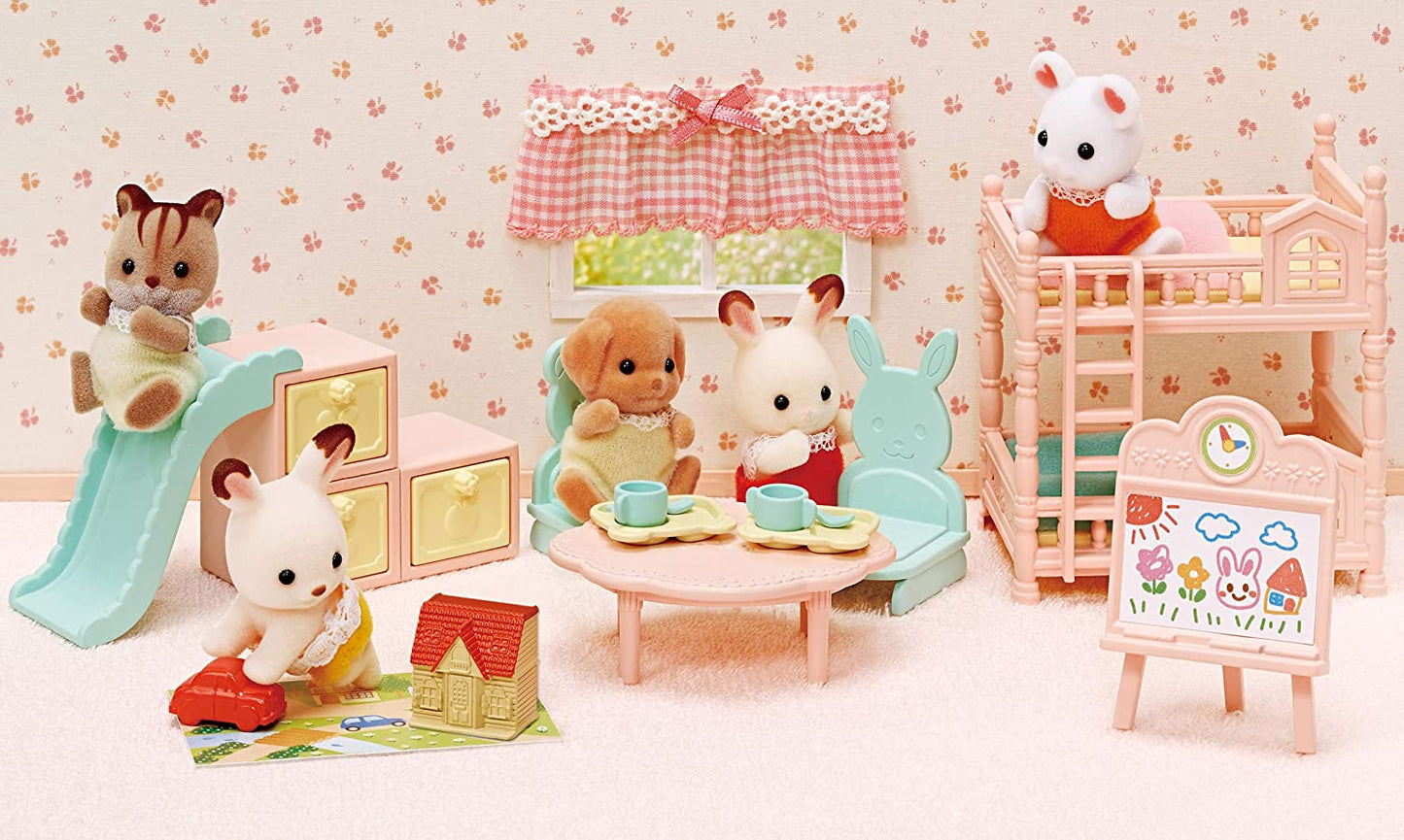 Sylvanian Families Furniture Room Set Kitchen Dining Living Bathroom Bedroom Nursery Baby Doll House Accessories