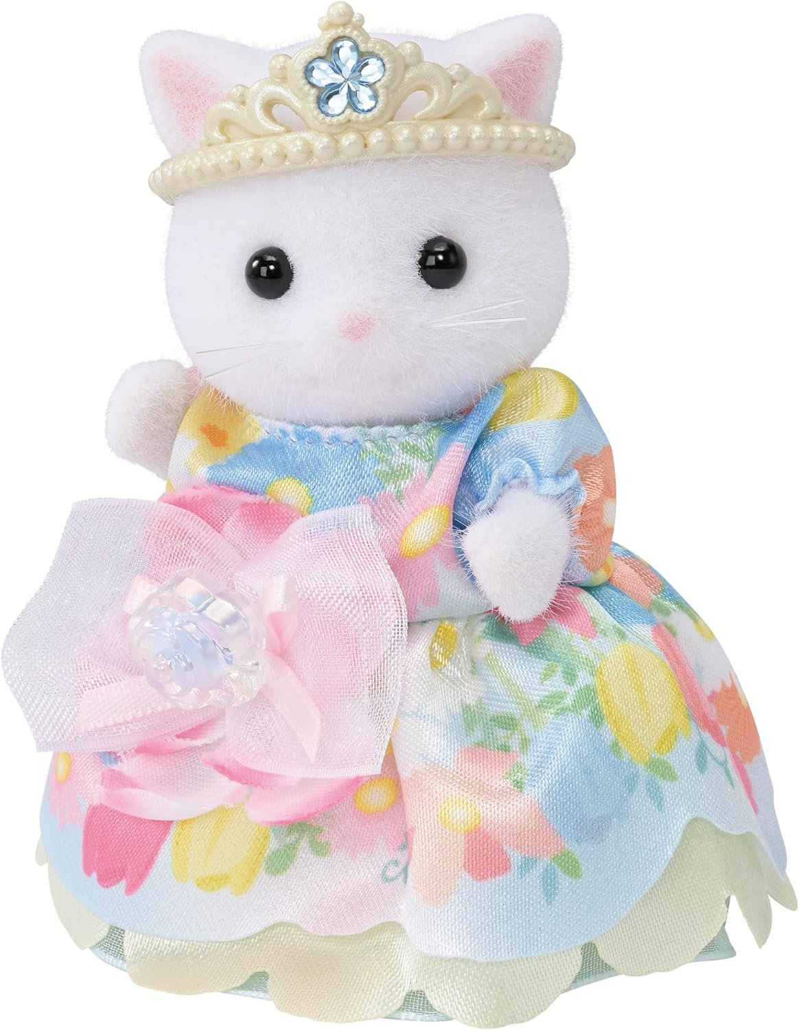Sylvanian Families 2024 Flower Princess Set Rabbit Cat Deer Husky Baby Doll House Accessories Miniature Toys