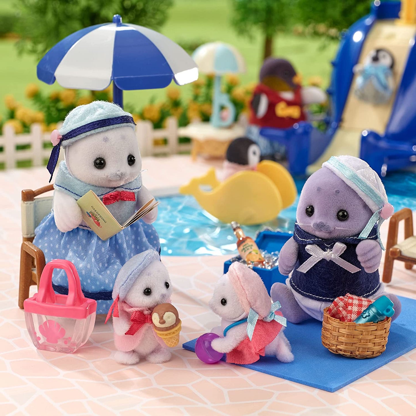 Sylvanian Families Seal Family Baby Doll House Accessories Miniature Toys
