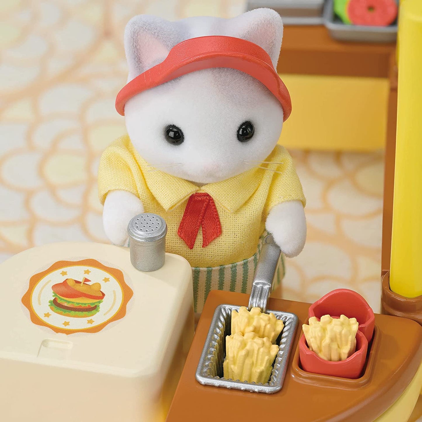 Sylvanian Families Freshly Made Hamburger Wagon Shop Doll House Furniture Accessories Miniature Toys