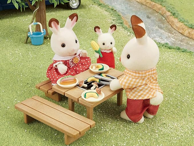 Sylvanian Families Vegetable Gardening Family BBQ Set Doll House Accessories Miniature Toys