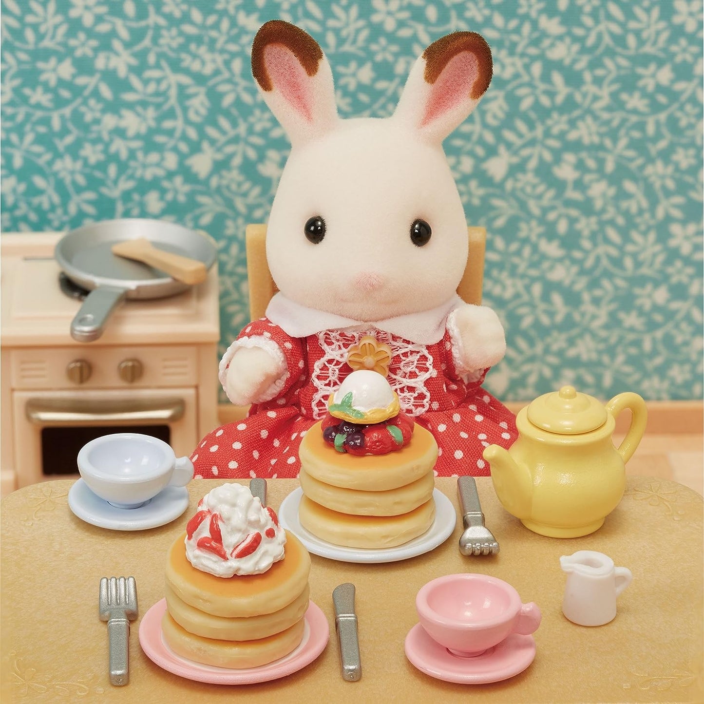 Sylvanian Families Lunch Pancake Breakfast Cooking Food Furniture Doll House Accessories Toy