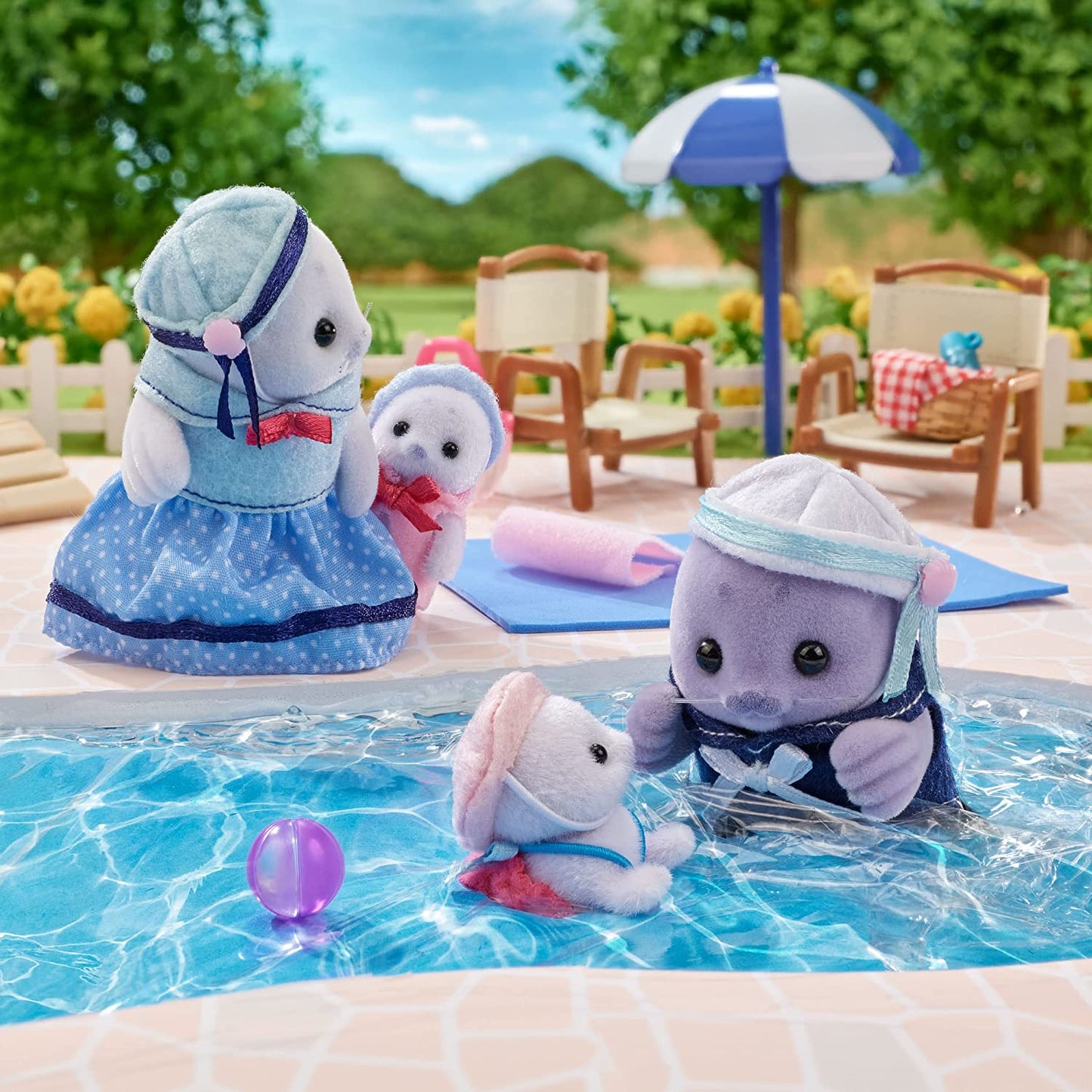 Sylvanian Families Seal Family Baby Doll House Accessories Miniature Toys