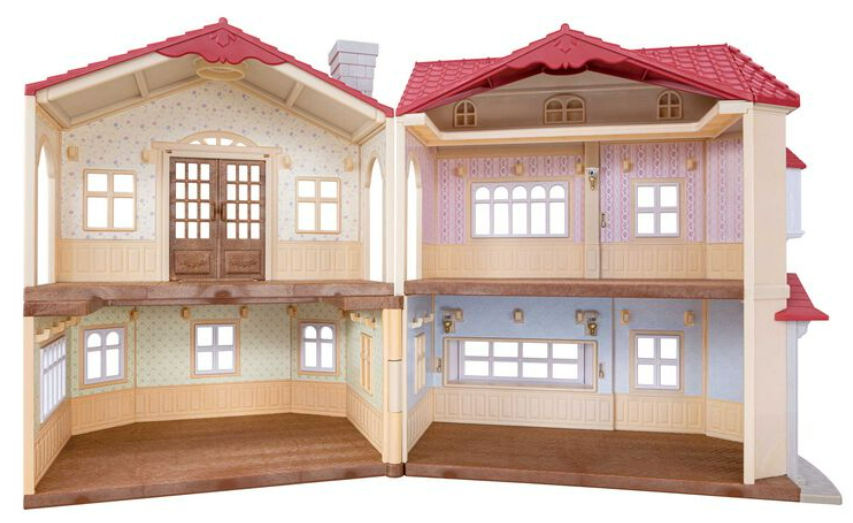 Sylvanian Families Exclusive Wallpaper Set Red Roof Cosy Cottage Country Home Doll House Accessories