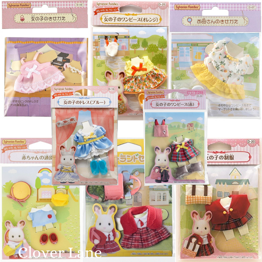 Sylvanian Families Clothes Dress Kindergarten Uniform Baby Doll House Accessories Miniature Toy