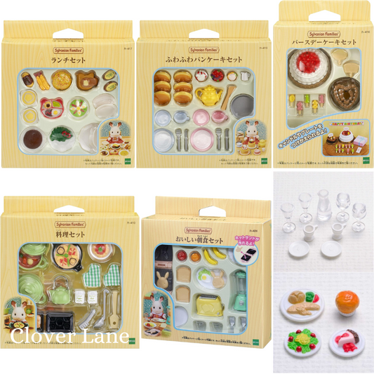 Sylvanian Families Lunch Pancake Breakfast Cooking Food Furniture Doll House Accessories Toy