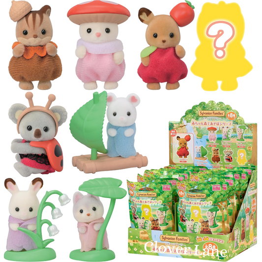 Sylvanian Families Baby Forest Play Collection Blind Bag Cat Doll House Accessories Toys