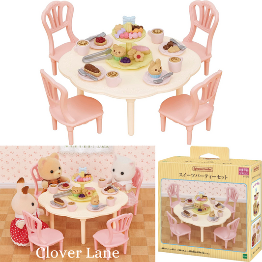 Sylvanian Families Sweets Party Set Doll House Furniture Accessories Miniature Toys