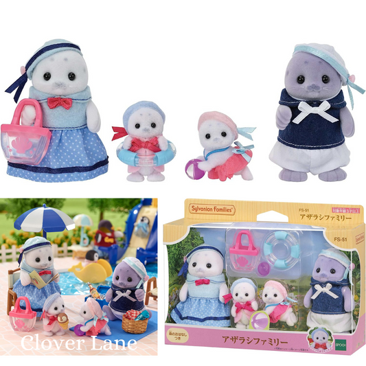 Sylvanian Families Seal Family Baby Doll House Accessories Miniature Toys