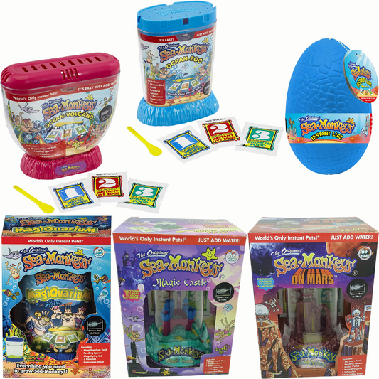 Original Sea Monkeys Ocean Zoo On Mars Magic Castle Instant LIfe Eggs Aquarium Kit Pet Toy